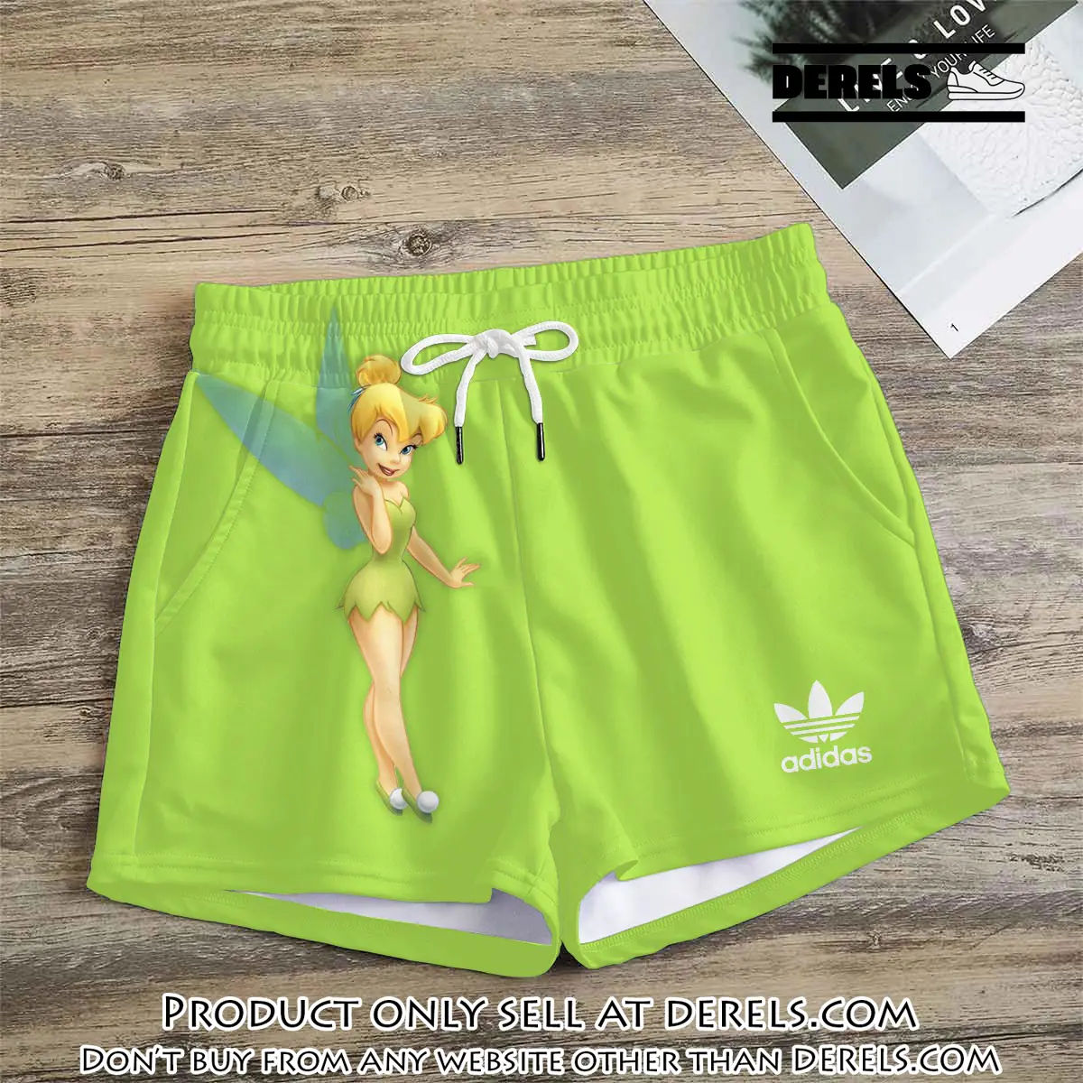 Premium tinker bell in adidas women shorts lady beach shorts wms1073 dr3501039